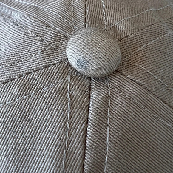 Vintage 90s Polo Jeans Ralph Lauren Company Tan Adjustable Hat Cap - Picture 6 of 9